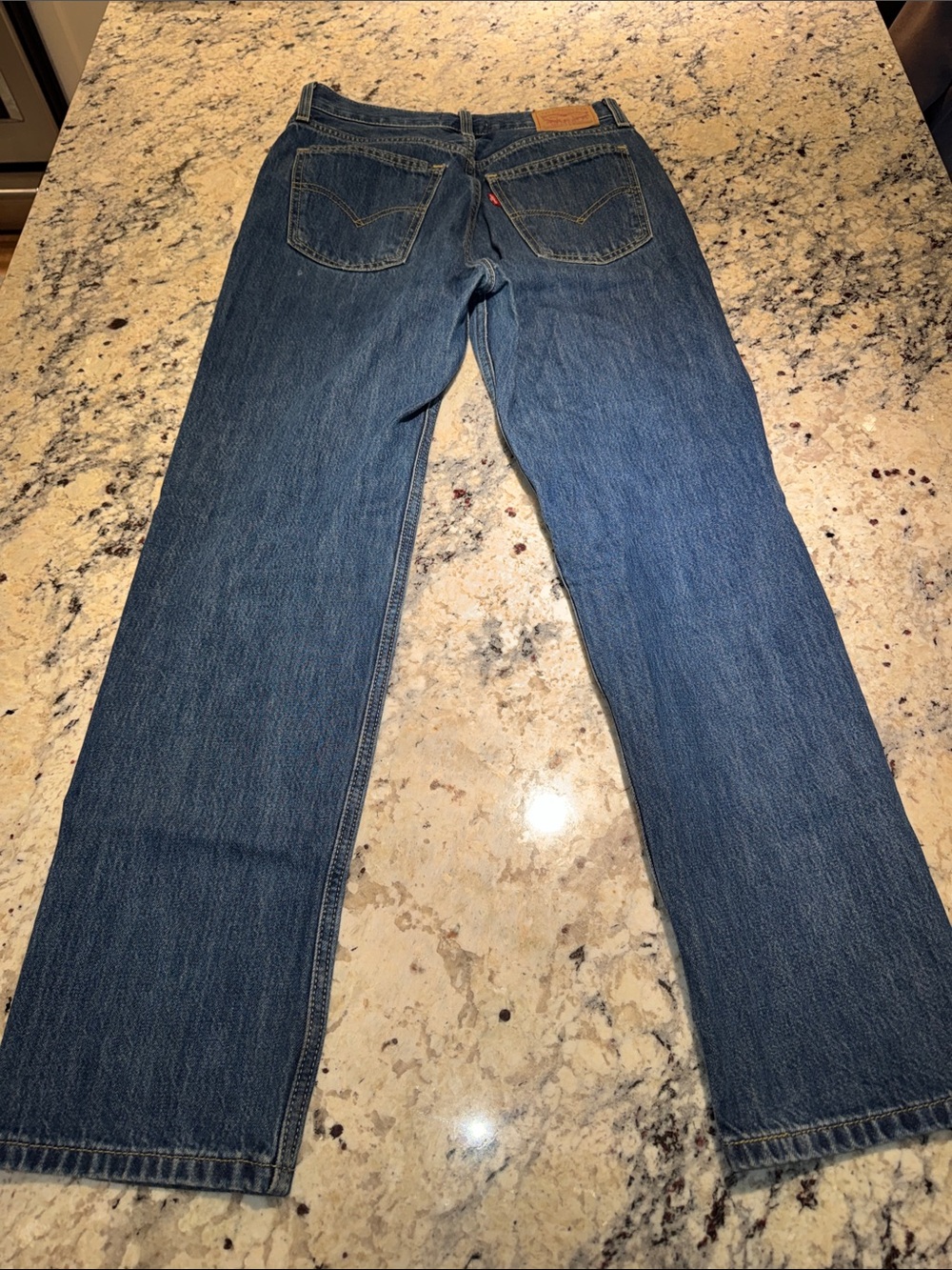 Levi's Straight Leg Denim Jeans - Medium Blue (Low Pro Straight)